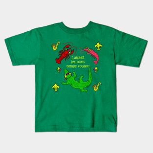 Mardi Gras Critters Kids T-Shirt